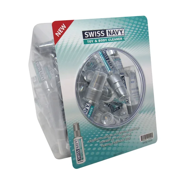 Swiss Navy Toy & Body Cleaner Display - 1 oz Bowl of 50