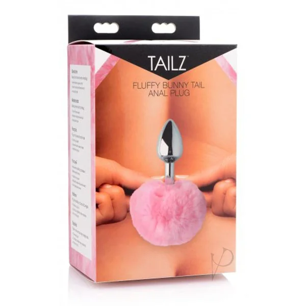 Tailz Fluffy Bunny Tail Anal Plug - Pink