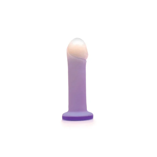 Tantus Duchess O2 Dual Density Vibrating Dildo, 6.5 Inch Insertable, 1.8 Inch Max Width, Twilight