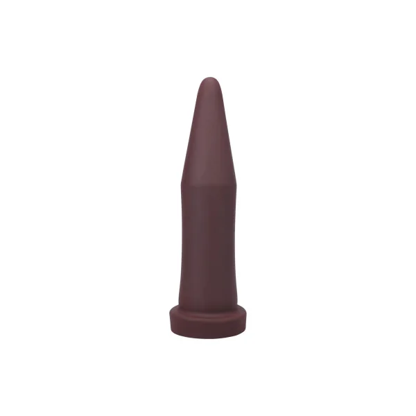 Tantus Inner Band Trainer Firm Dildo, 9.0 Inch Total Length, 2.0 Inch Max Width, Garnet