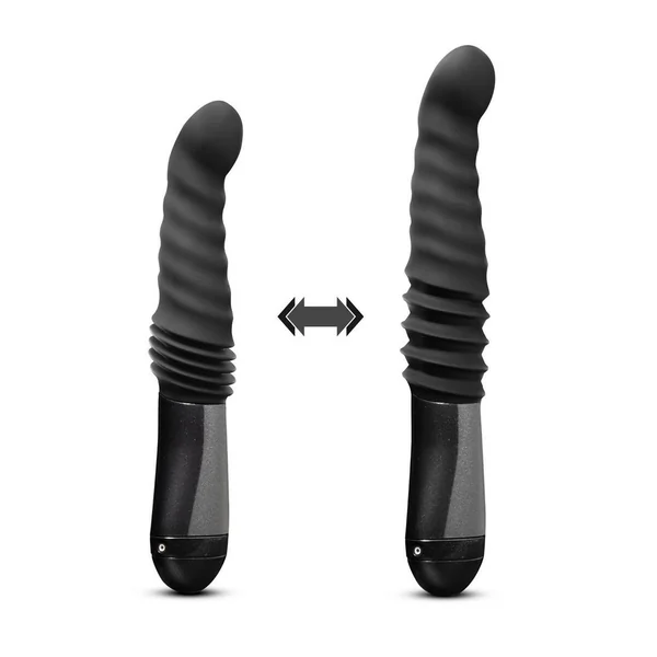Temptasia Lazarus Rechargeable Silicone Thrusting Dildo – Black