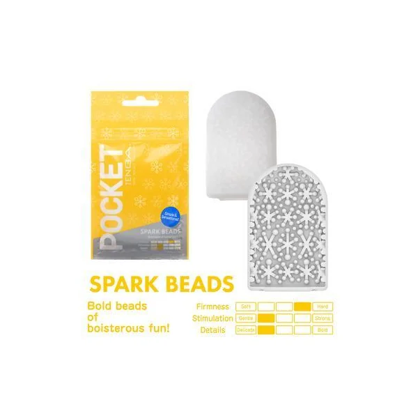 Tenga Pocket Masturbator Sleeve Spark Beads