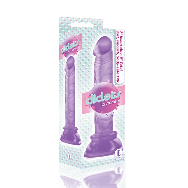 The 9's Diclet's 8 Inch Jelly Dong - Purple