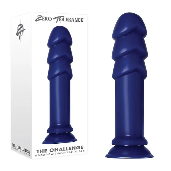 The Challenge 11 Inch Oversized Blue Anal Probe Plug by Zero Tolerance