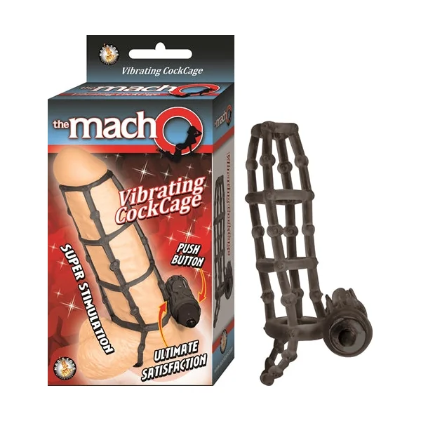 The Macho Vibrating Cockcage - Black