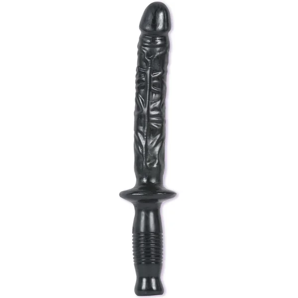 The Man Handler Sex Wand Dong Sil A Gel 10 Inch Black