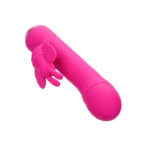 Thicc Chubby Rotating Rechargeable Silicone Butterfly Rabbit Vibrator- Purple