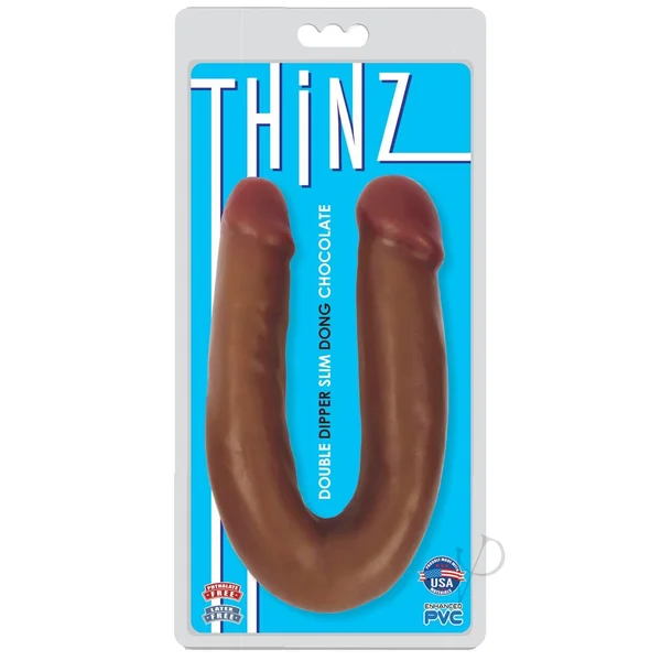 Thinz Double Dipper Slim Double Dong - Chocolate