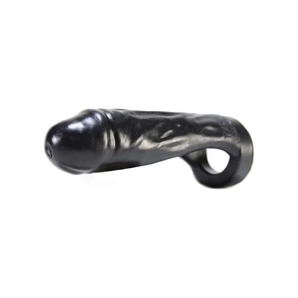 Thug Silicone Double Fucker Strapless Dildo Black 7 Inch
