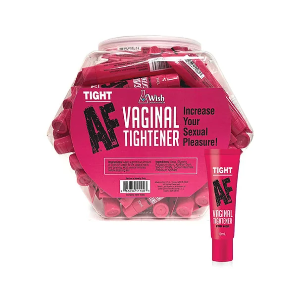 Tight AF Vaginal Tightener Cream 65 Pack Fishbowl - 10ml