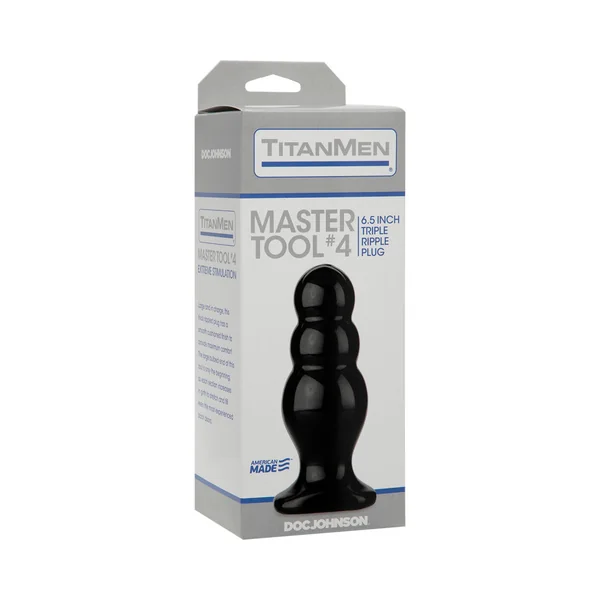 TitanMen - Master Tool #4 Black Butt Plug