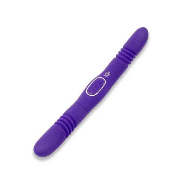 Together Toys Double Delight Rechargeable Silicone Couples Vibrator – Purple/Silver