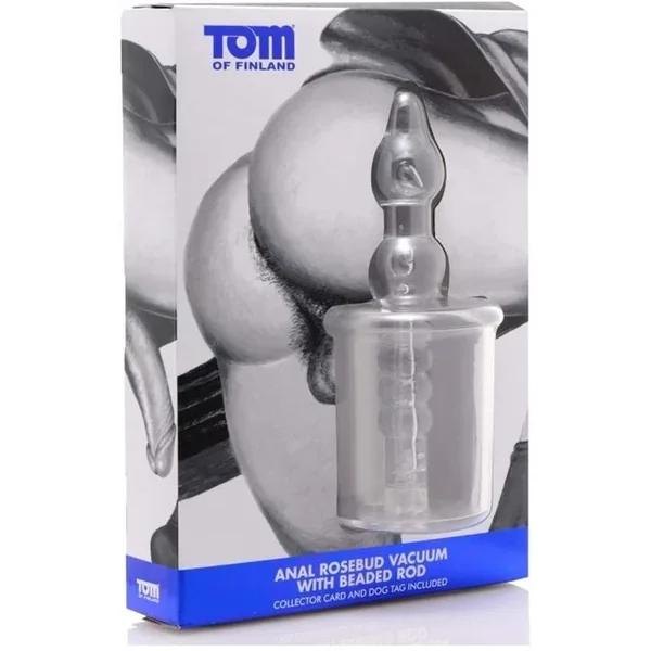 Tom of Finland Anal Rosebud Vacuum with Beaded Rod