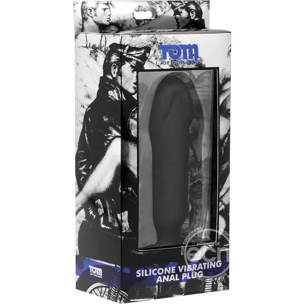 Tom Of Finland Medium Vibrating Plug - Black