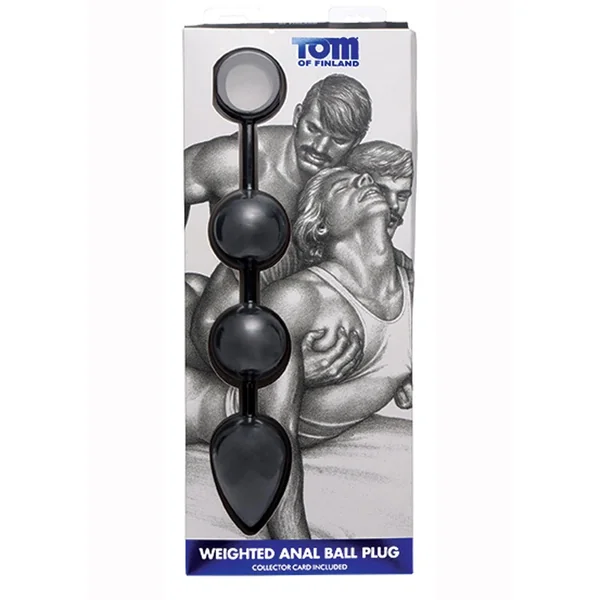 Tom Of Finland Weighted Anal Ball Beads - Black