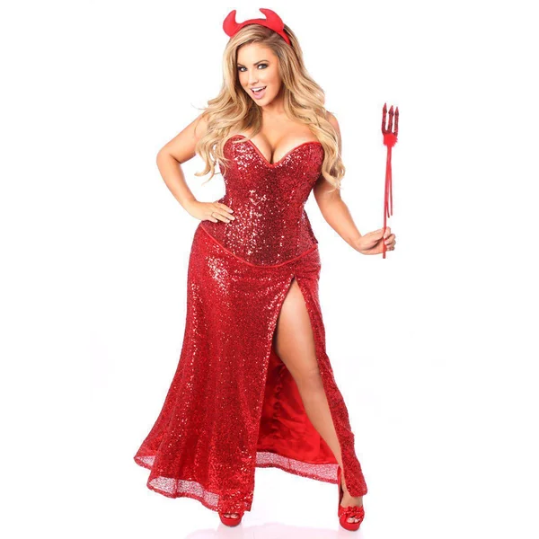 Top Drawer Premium Sequin Devil Costume