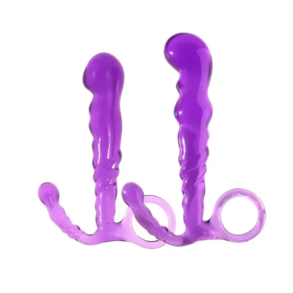 TPE Pull Bead Anal Plug Solid Color Female Sex Anal Plug For Dry Clean