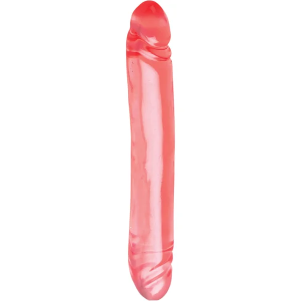 TRANSLUCENCE SMOOTH DOUBLE DONG 12 INCH PINK