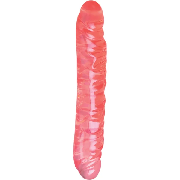TRANSLUCENCE VEINED DOUBLE DONG 12 INCH PINK