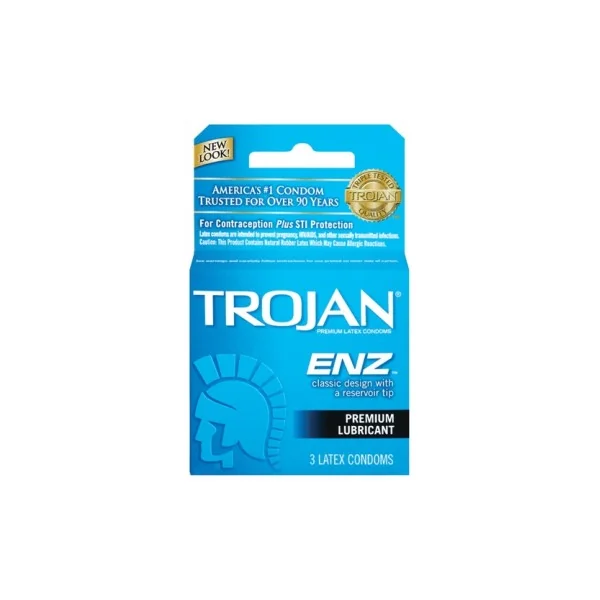 Trojan ENZ Lubricated Condoms - 3 Pack