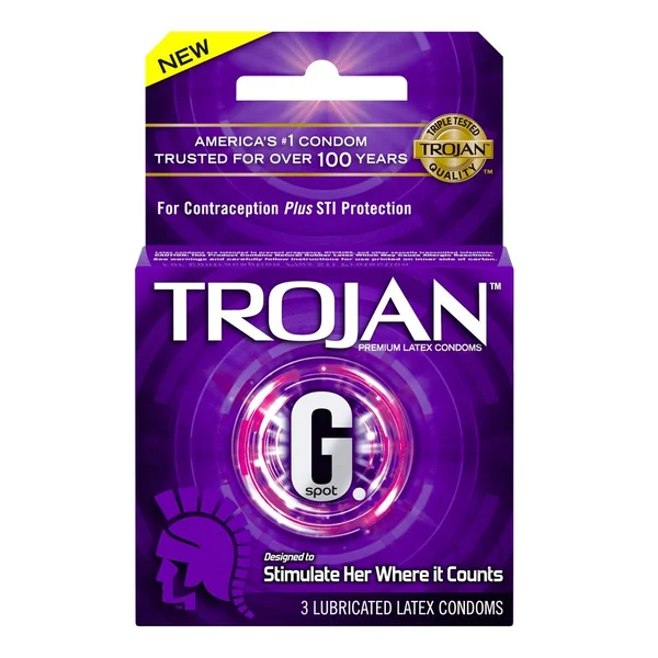 Trojan G Spot 3pk Male Condom