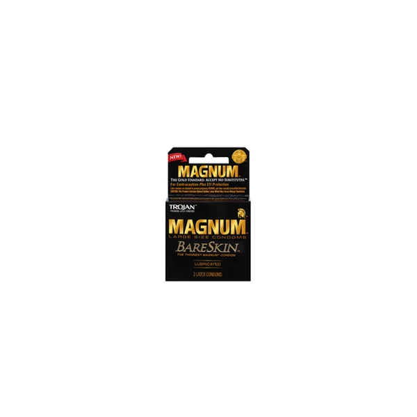 Trojan Magnum Bareskin 3 Pack Large Size Condoms