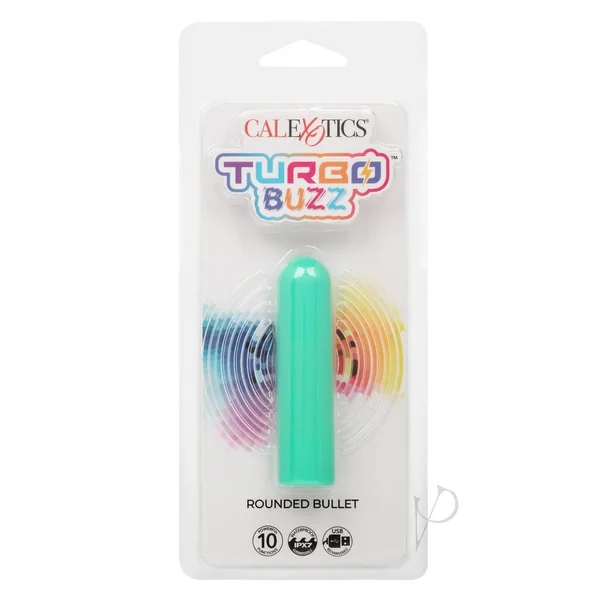 Turbo Buzz Rechargeable Rounded Bullet - Green