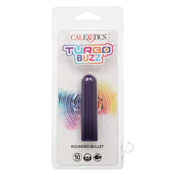 Turbo Buzz Rechargeable Rounded Bullet - Purple