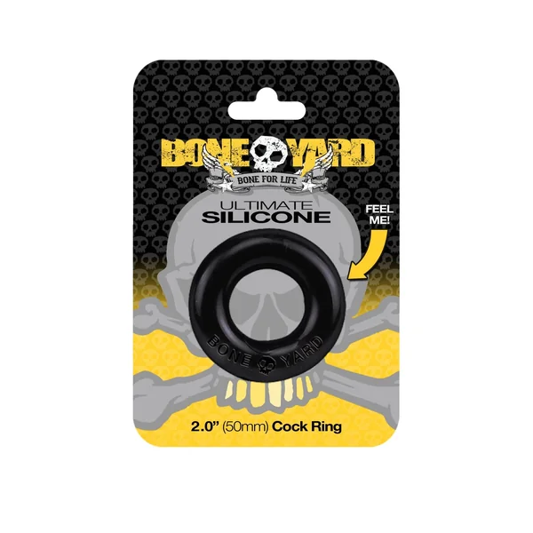 Ultimate Silicone Cock Ring Black