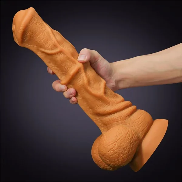 Ultra Realistic Textured Shaft Liquid Silicone Horse Dildo