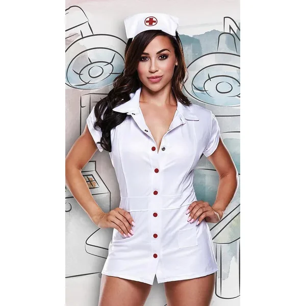 Ultra Sexy Naughty Nurse Mini Dress Costume