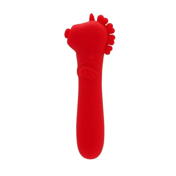Unihorn Cupid`s Beau Rechargeable Silicone USB Bullet- Red