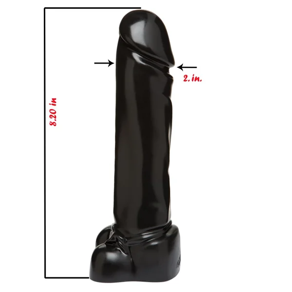 Vac U Lock Codeblack Jumbo Jack Man O War Cock Attachment Black 10 Inch