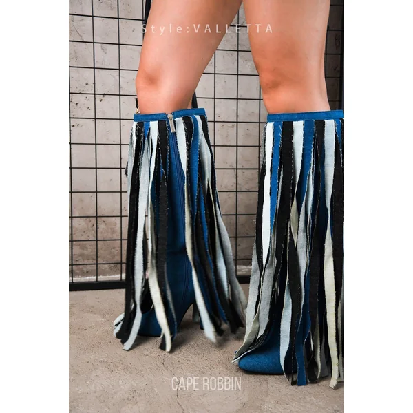 VALLETTA - DENIM Thigh High Boots