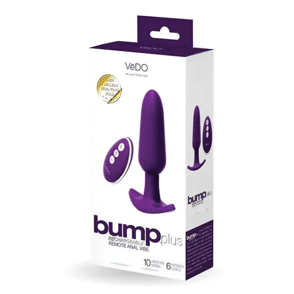 VeDO Bump+ Recharge Anal Vibrator Remote (Purple)