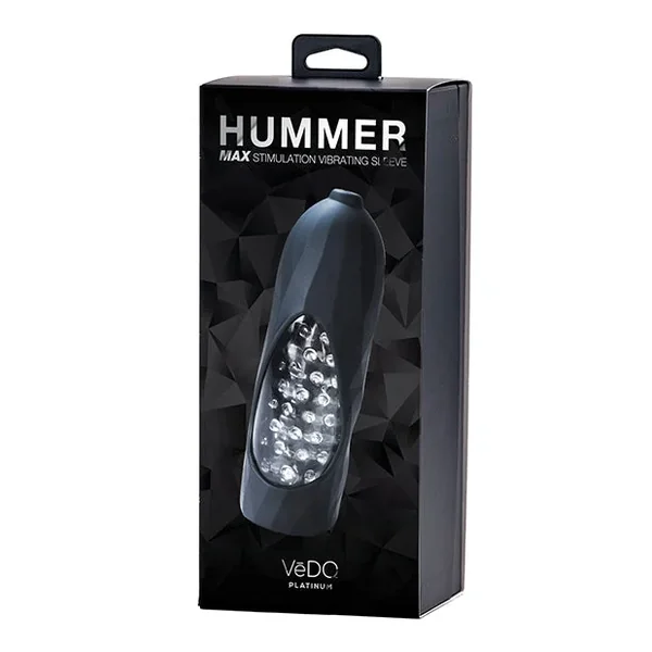 VeDO Hummer Max Rechargeable Vibrating Sleeve – Black Pearl