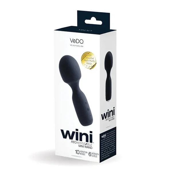 VeDo Wini Rechargeable Mini Wand (Black)