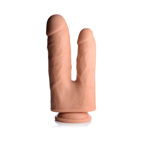 Vibrating And Rotating Remote Control Silicone Double Dildo