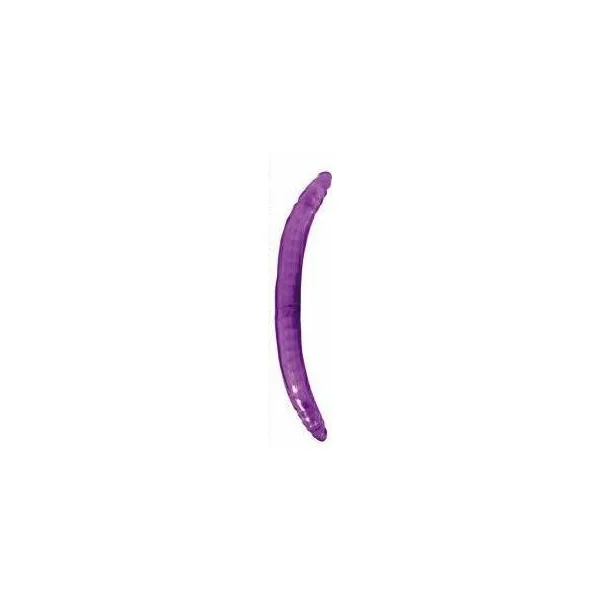 Vibrating Bendable Double Dong – Purple