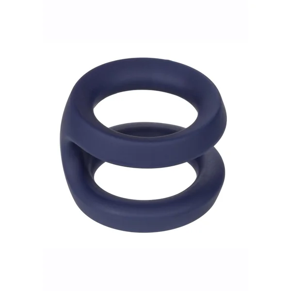 Viceroy Dual Ring Silicone Cock Ring – Blue