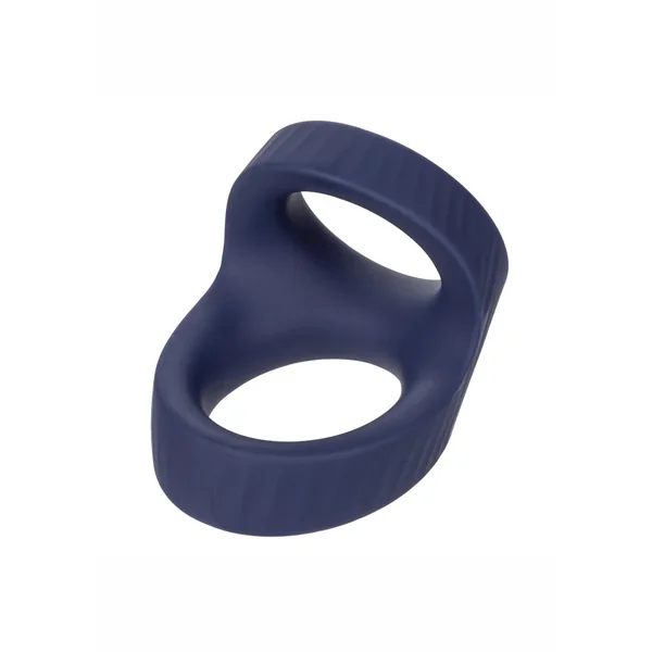 Viceroy Max Dual Ring Silicone Cock Ring – Blue