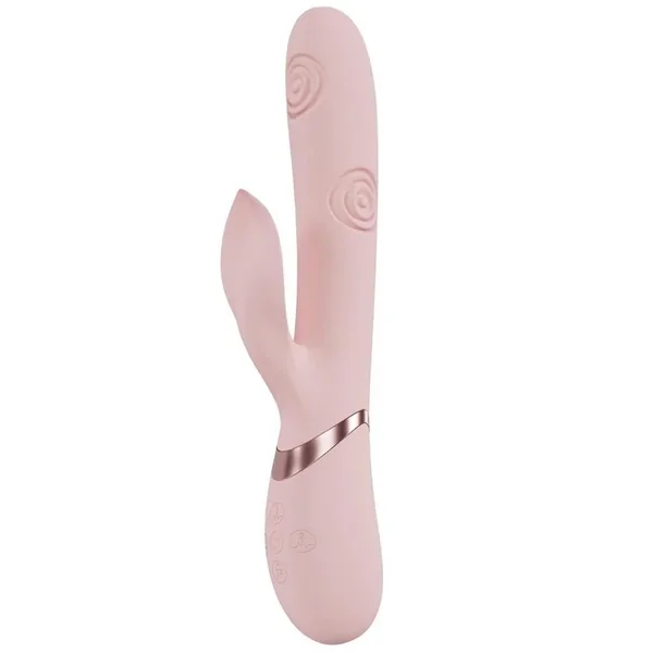 Vive Fronda Rechargeable Silicone Triple Motor G-Spot Vibrating and Tapping Leaf Clit Stimulator