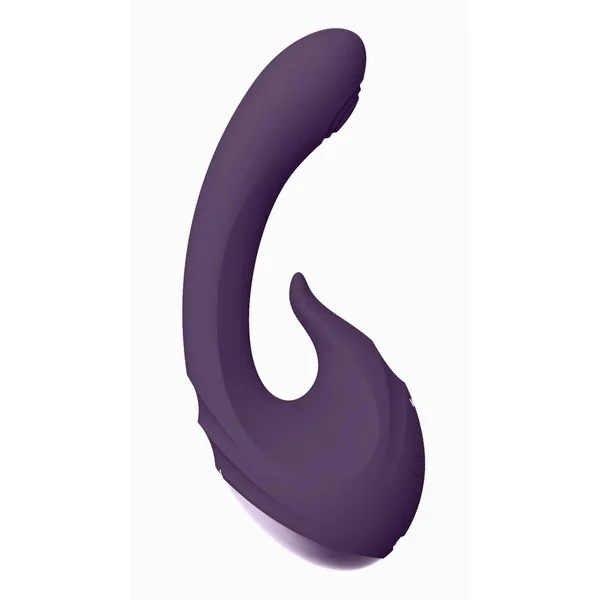 Vive Miki Rechargeable Silicone Pulse Wave and Flickering G-Spot Vibrator – Purple