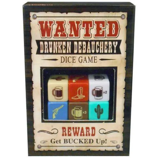 Wanted Drunken Debauchery Dice Game