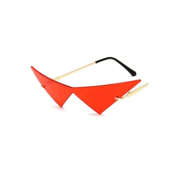 Warm Human Red Flag Blinder Triangle Glasses