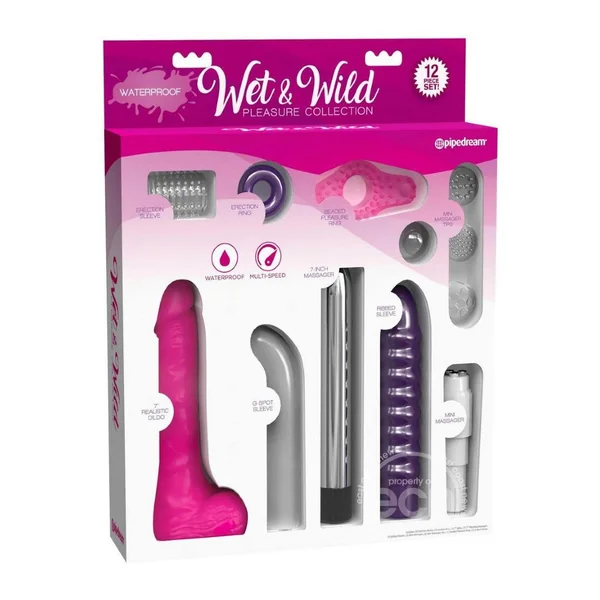 Wet and Wild Pleasure Vibrating Sleeve Collection