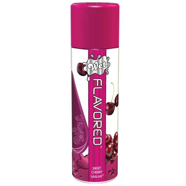 Wet Clear Flavored Personal Lubricant - 3.6 oz Sweet Cherry