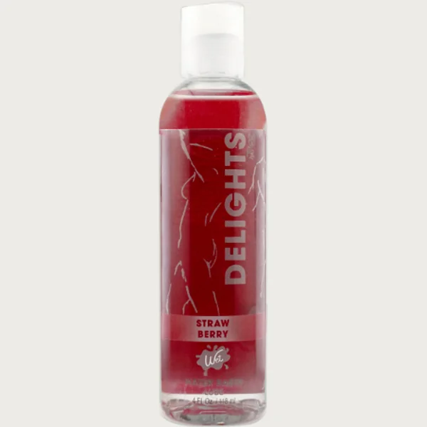 Wet Delights Strawberry Flavored Lube 4 oz