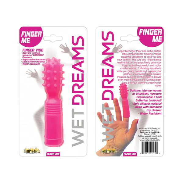 Wet Dreams Finger Me Single Motor Finger Play Vibe Magenta