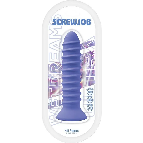 Wet Dreams Screwjob Rechargeable Silicone Multi-Speed Screw Shape Vibrator